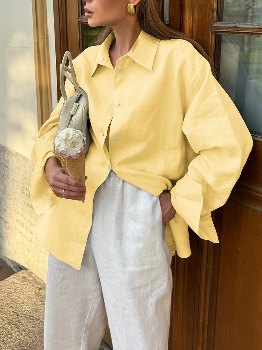 Cotton Womens Button Down Shirts