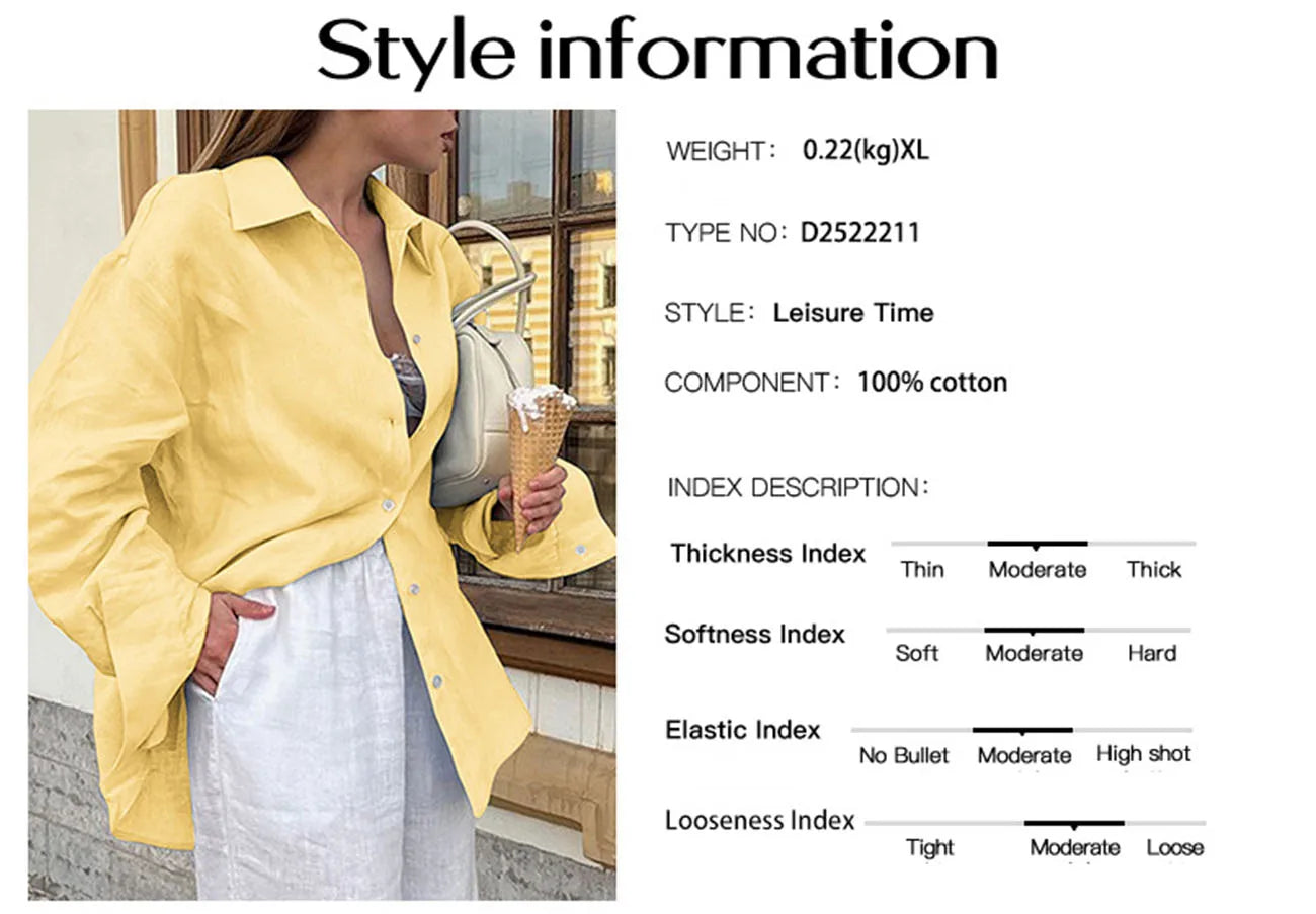 Cotton Womens Button Down Shirts