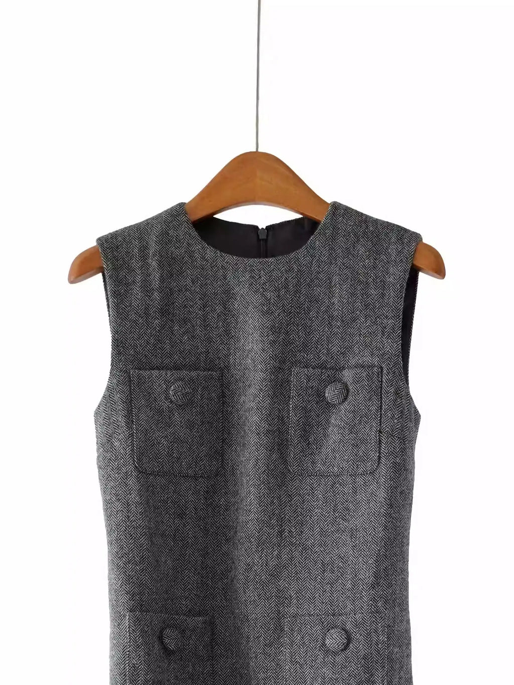 Mixed Color Sheep Dress with Belt