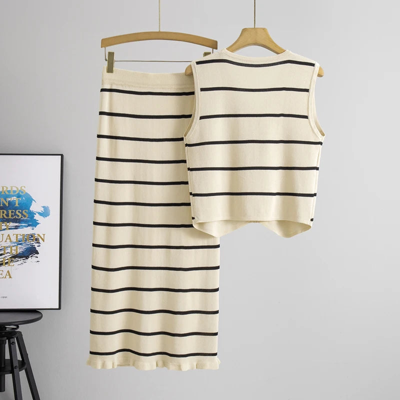 Slim Dress Two-piece Set