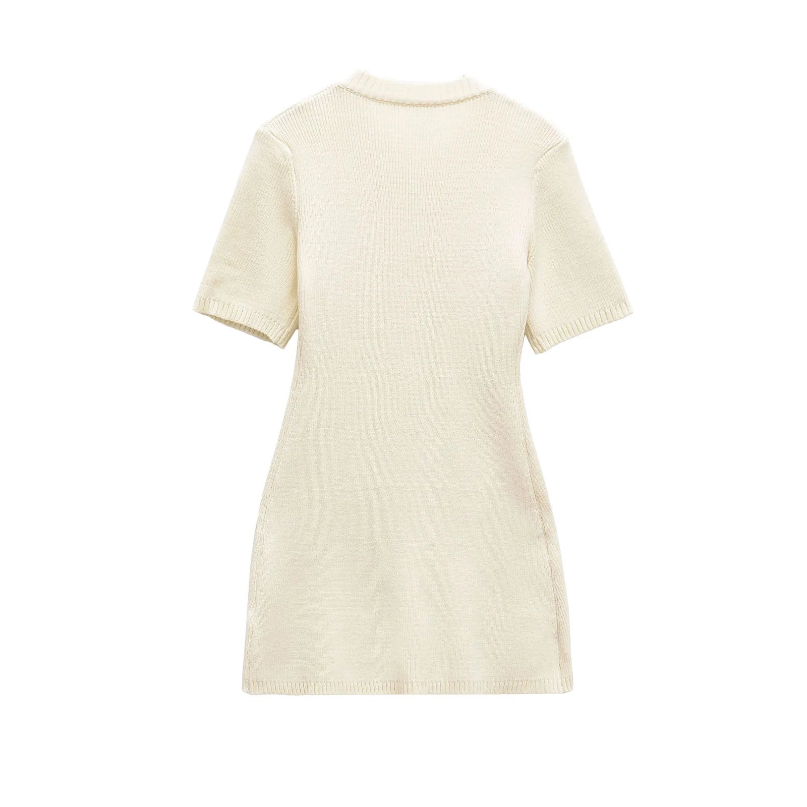 mini dress retro women's chic short-sleeved dress